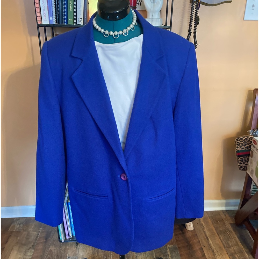 Beautiful blue sag, harbor  jacket